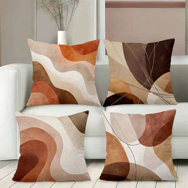 Modern Abstract Pattern Decorative Throw Covers Polyester pillowcase, sofa decorative cushion cov Headboard Pillow 26W0506