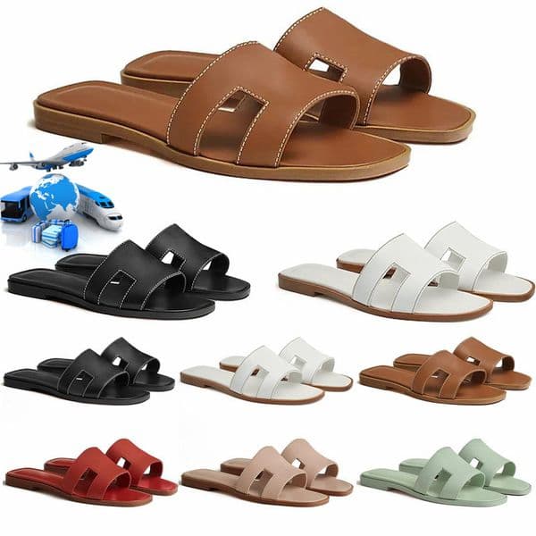 sandal designer sandals for women slides sliders slippers triple black white brown pink slide sandbeach holiday slipper womens shoes 36-42