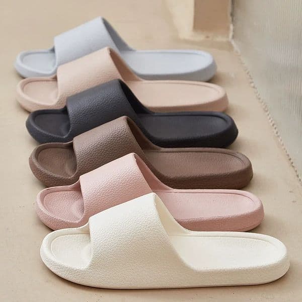 EVA Men Sandals Flip Flops Man Slippers Solid Color Simple Non-slip Soft Sole Comfortable Shower Slippers Outdoor Couple Shoes 260506