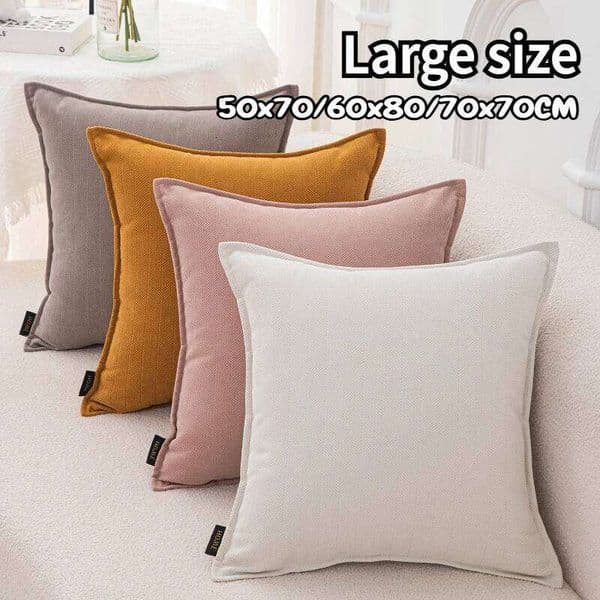 50x70/60x80/70x70CM Large Size Throw Pillow Stripe Solid Waist Cushion Cover Decor Home Decorative Pillowcase 26W0506