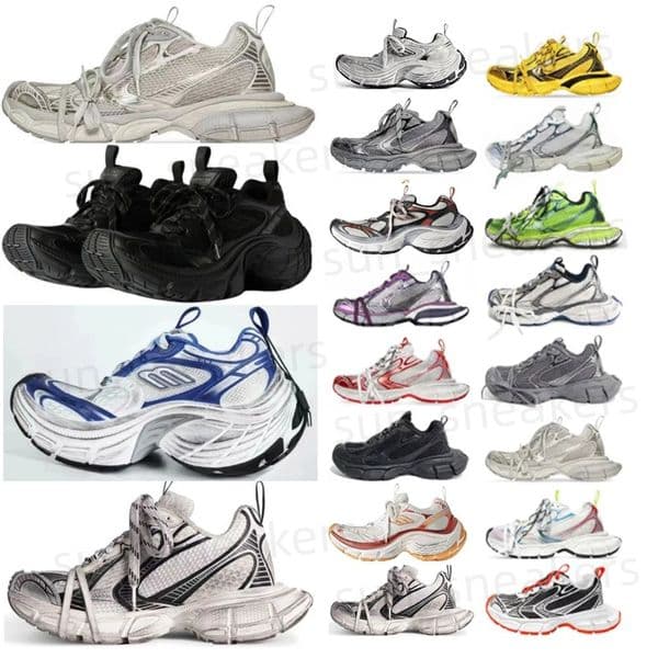 2026 Casual Shoes Trend Designer Women 6XL Multicolored Sports Shoes Mens Retro Sneaker Tires Thick Soled Sports Shoes Worn Out Effect Couple Style Large size h2