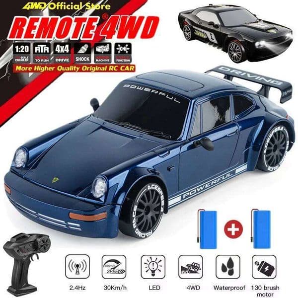 4WD Drift Racing RC Car with LED Light High Speed 2.4G Radio Remote Control 4x4 Race Sports Cars for Kids Toy Gift 26Y0506