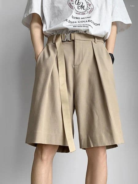 Men's Shorts Ice Silk Suit Orts Summer Thin Straight Loose Large Size Casual Pants Breathable Lightweight Comfortable