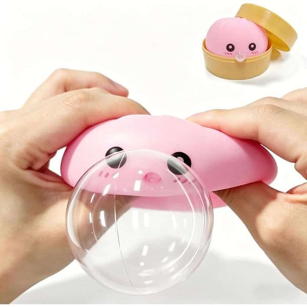 New Giant Blowing Bubbles Dumpling Squishies Toy, Mystery Squishy Balls Fidget Sensory Toy,Squeeze Dough Ball Stress Relief Hand with Food Steamer Stretchy Desk 725