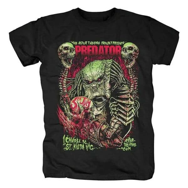2025 Summer and Autumn new parody horror print T-shirt loose outdoor short-sleeved mens and womens top H260506
