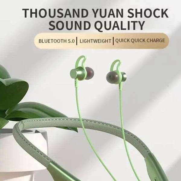 Newest Wireless BT V5.0 Earphone Card MP3 Player TWS Neckband Headset Running Sports Waterproof Earbuds for All Phone 26W0506