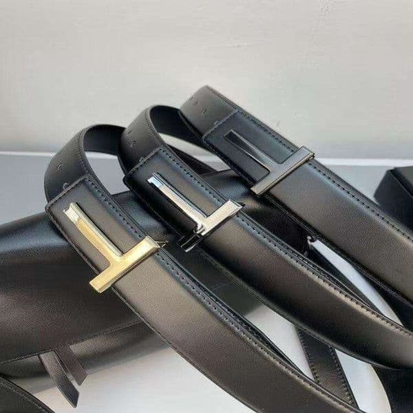 New T Buckle Men's Genuine Leather Fashion Trend Jeans Versatile High-end Feel Women's Waist Belt Wholesale