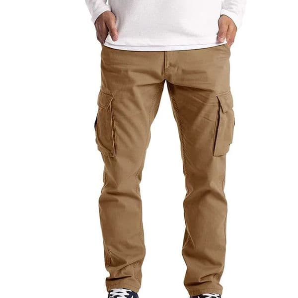 Mens casual drawstring pants with flip pockets comfortable and stylish multi pocket n suitable for hiking street wea 260506