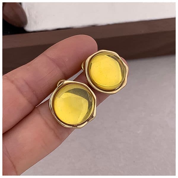 Designer Earrings Women 18K Gold Silver Plated Earring Small Vintage Glass Hoop Earrings Luxury Jewlery Designer for Women Timeless Free Shipping Buy One Get One