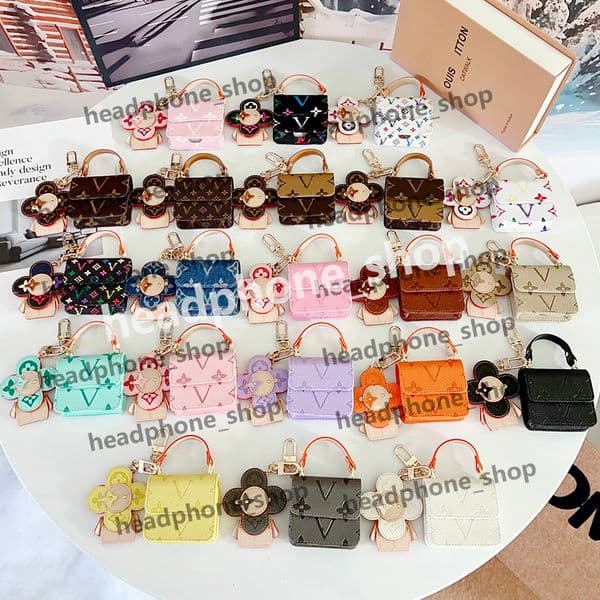 Designer AirPods Cases 1 2 3 Pro Luxury sunflower Chain Universal AirPod Cover Fashion Crossbody AirPodspro 4 5 6 Case with Gift Box Packing Cute Handbag AirPods Bag