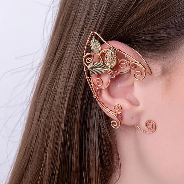 2Pcs Alloy Ear Clip Women Elves Ear Cuff Girl Costume Accessories Delicate Bone Clips Earrings Jewelry Trendy Headgear Gift Prop 260429