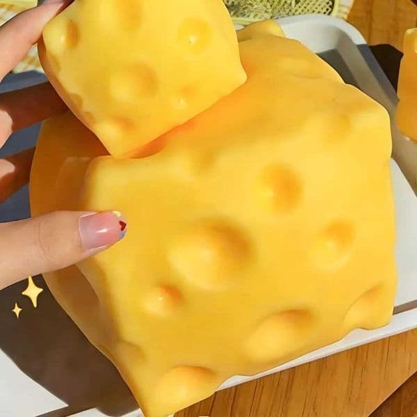 Giant Cheese Squeeze Toy Extra Large Size Cheese Squishy Fidget Toys Slow Rebound Shapeable Venting Ball for Adults Gifts H2605061