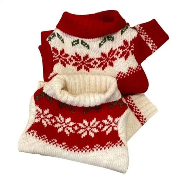 Luxury Pet cat Christmas Knitted Sweater Autumn Small Medium Sized dog Dog Warm Wool Halloween Decoration Kittens And Puppies Sweet Clothing Free Shipping