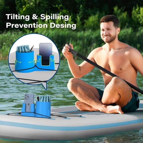 Multi-Purpose Surfboard & Kayak Holder - Secure Beverage and Phone Storage