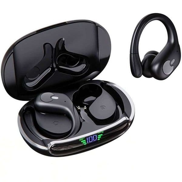 GDLYL BX30 TWS BT V6.0 Headphones,Wireless LED Digital Display Earphones, Noise Reduction Waterproof Headset New 26W0506