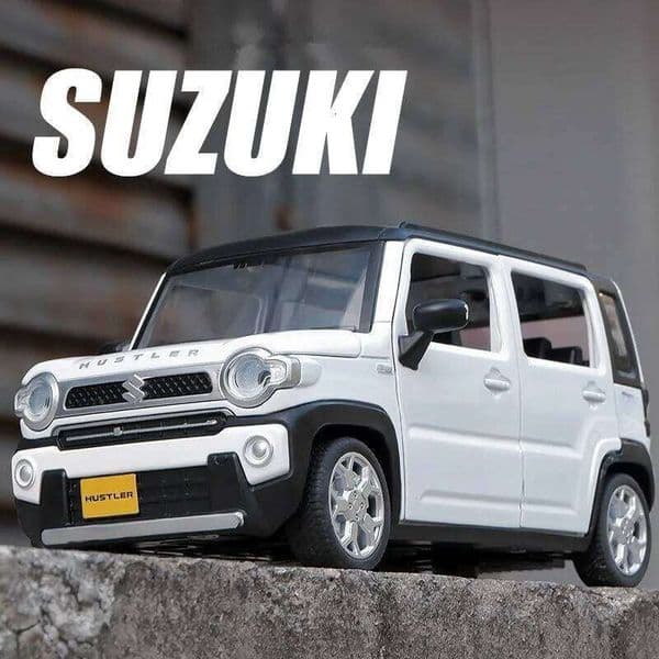 1:22 SUZUKI HUSTLER SUV Alloy Diecasts Metal Off-Road Vehicles Car Model Sound and Light Simulation Childrens Toy Gift 26W0506