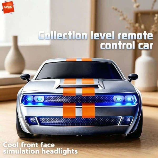 KAVOWORLD Collection Level Remote Control 2.4Ghz RC Drift with LED Lights Vehicle Muscle Car Toys Gifts for Kids Boys 26Y0506