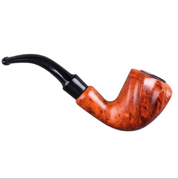 Smoking pipes Men's tobacco pipe holder, resin glued wood pipe filter pipe, large pipe