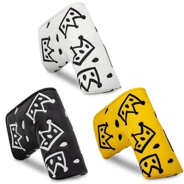 Golf with cheese crown design, PU material push rod cover accessory, stylish and durable 26Y0506