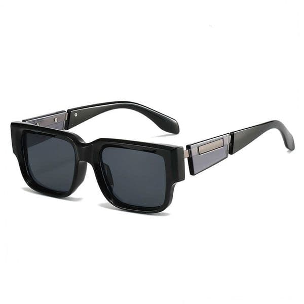 New High-End Square Frame Fashion Sunglasses Unique Gray-Blue Thick Frame Sunglasses Versatile Simple Personality T260403