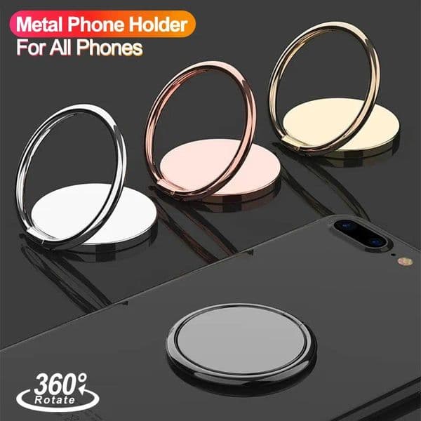 Magnetic rotabl Car Phone holder stand for iPhone Samsung Car Metal finger ring phone stand Cell Phone Accessories Phone Stents