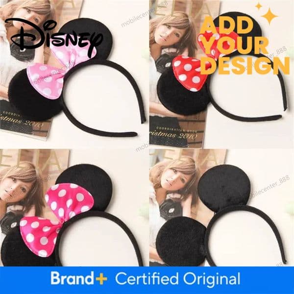 Designer Disney Favors Mom Lovely Ears Kids Mickey Headbands Hair Boys Party Sequin Baby Birthday Knot Accessories Minnie Hairbands Bows Girls Luxury a146