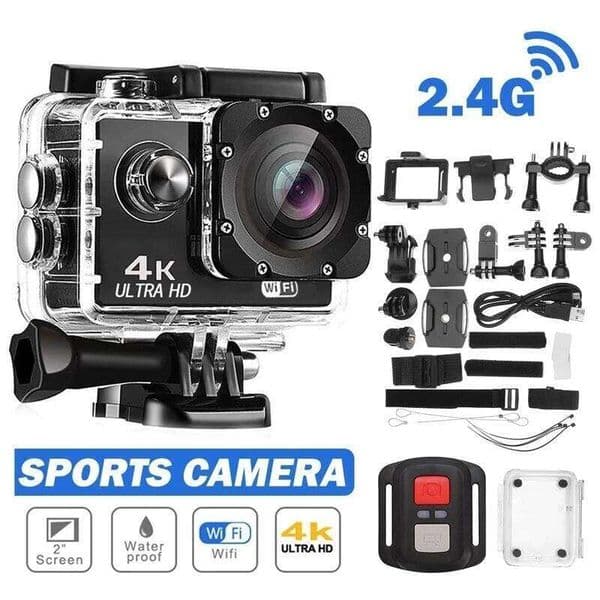 Action Camera Ultra HD 4K/30fps WiFi 2.0-inch 170D Underwater Waterproof Helmet Video Recording Cameras Sport Cam 26H0506