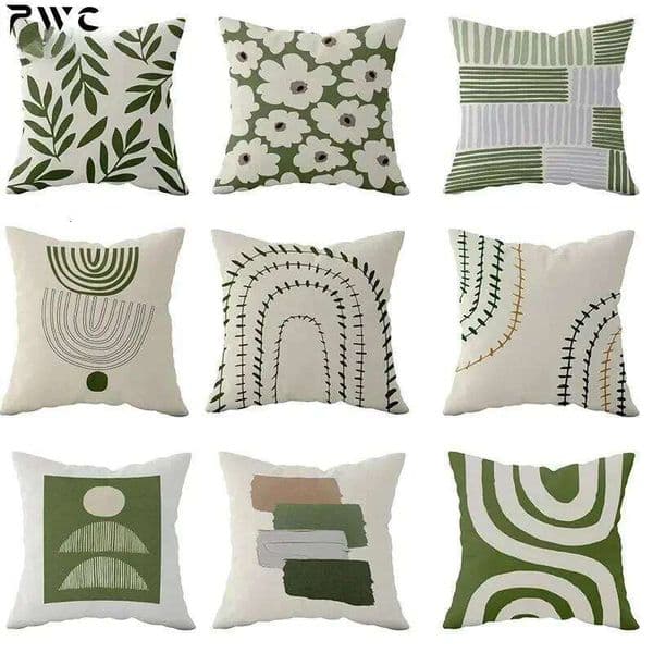 Geometric Floral patterns Double-sided Printed Pillow Case Short plush Suitable living room bedrooms sofas throw cushion cover 26W0506