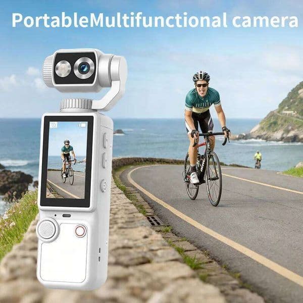 4K HD Vlogging Handheld Cameras Rortable Lens Sports Auto-Focus 1080P Vlog Video Recorder Pocket Action Cam For Travel Bicycle 26H0506