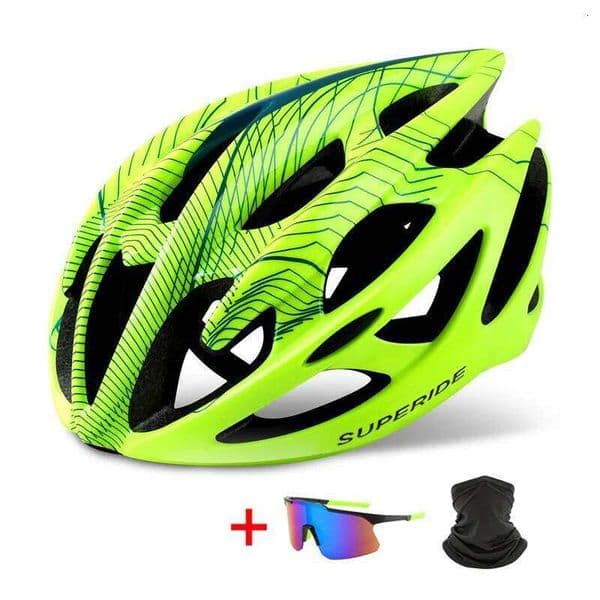 SUPERIDE Men Women MTB Bicycle Integrally-molded Riding Cycling Sports Ultralight Road Mountain Bike Helmet 26W0506
