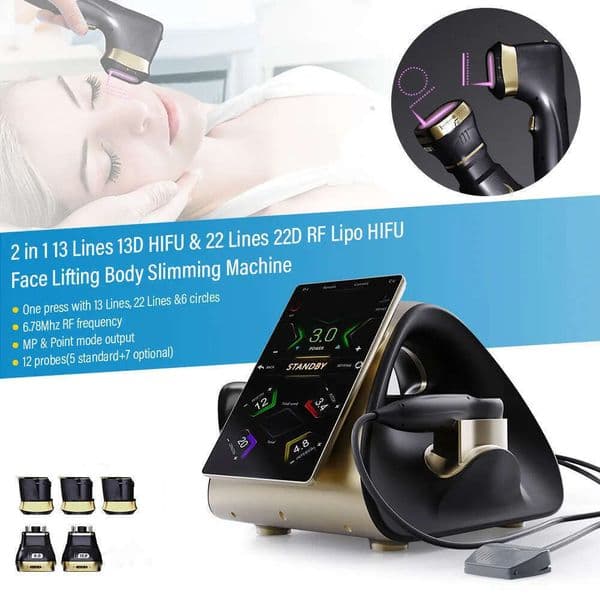 Hot New Arrivals Hifu 22D MAX Machine Multi-Hifu And Lipo-Sonix High Intensity Focused Ultrasound Hifu 7D Facial And Body