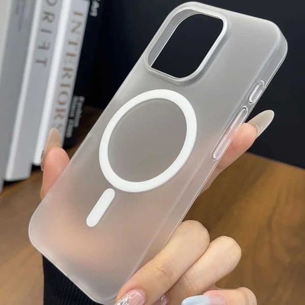 Luxury Simple Matte For Wireless Charge Phone Case For 11 12 13 14 15 16 17 Air Pro Max Plus Bumper Y2K CoverT260506