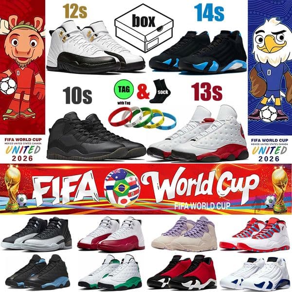 Designer 10s 14s Basketball Shoes 13s 12s Sports sneakers Chicago 1 4 Red Mocha men Women University Blue red black Casual Classic Daily Outfit Travel Hight Cut 5.5-13