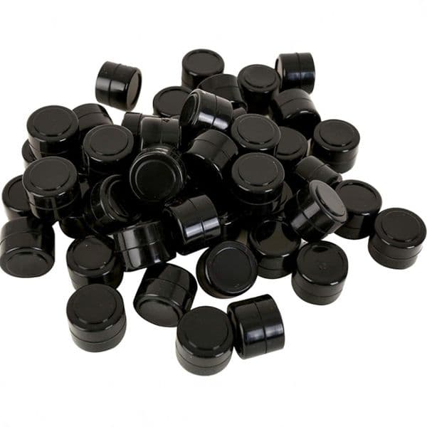 2ML Black Nonstick Silicone Container Non-Stick Oil Wax Dab Storage Jars Smoking Accessories Silicone Box Travel Face Cream Container Wholesale