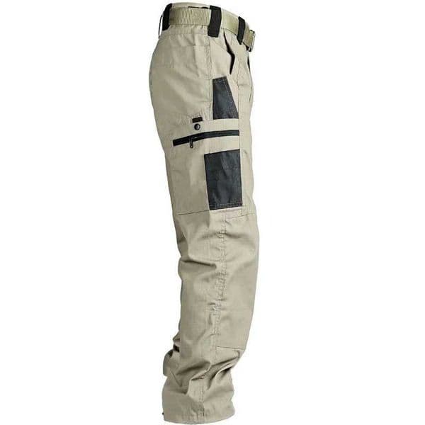 Multi-Pocket Mens Tactical Casual Pants Cargo Pants Outdoor Hiking Trousers Wear-Resistant Training Overalls S260506