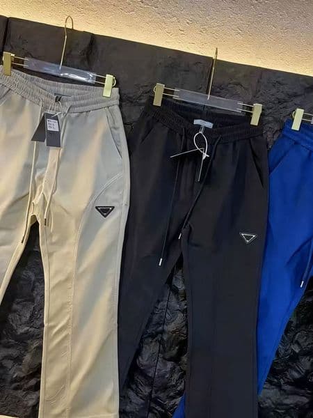 Designer Pants Mens Spring Summer New Pants Luxury Breathable Loose Casual Pants Fashion Thin Trousers Quick Dry American Flare Pants