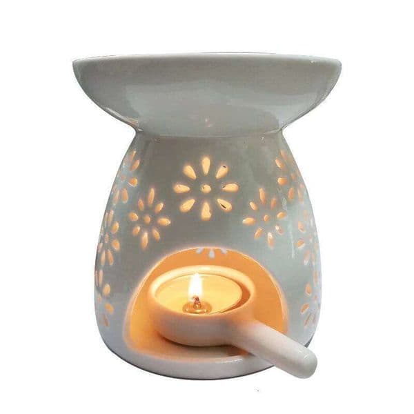 1PC Ceramic Candle Holder Wax Melt Oil Burner Diffuser Fragrance Tray Aromatherapy Furnace Candlestick Home Decoration 26W0507