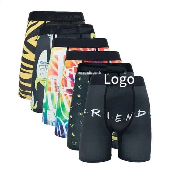 6Pcs psdslys boxers Fashion Printed classic trend designer Men Underwear Boxer Cueca Male Pantiesy Lingerie Men Underpants Boxer men desiner Briefs Mens Boxers 1b1
