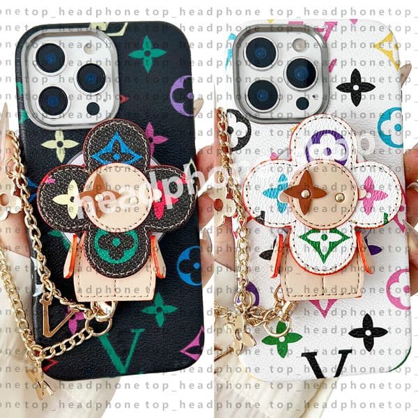 iPhone 17Pro Max Luxury Women Chain Crossbody Bag Designer Phone Case For Apple iPhone 16 Pro Max 15 14 13 Chains Card holder Leather Wallet Phone Case Scarves Lanyard