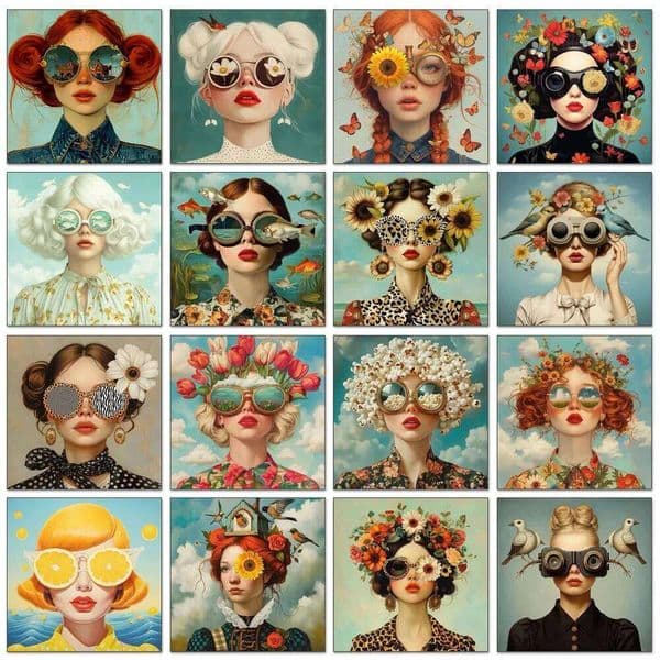 5D Personalized Female Avatar Painting DIY Diamond Mosaic Full Rhinestone Embroidery Kits Home Decor Gifts 26L0507