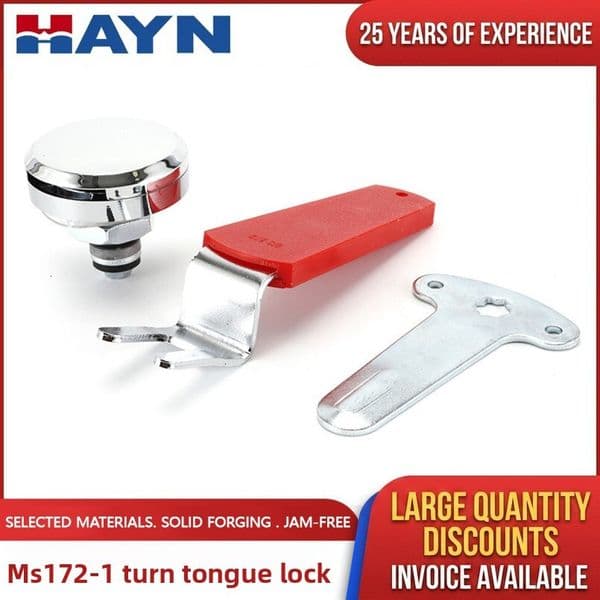 Manufacturer supplies small round MS172-1 cam lock for network chassis and cabinet. Bulk discounts available