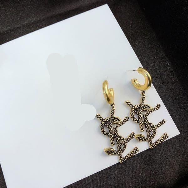 High Quality Earrings Designer Letter Studs Stainless Steel Women's Wedding Party Jewelry