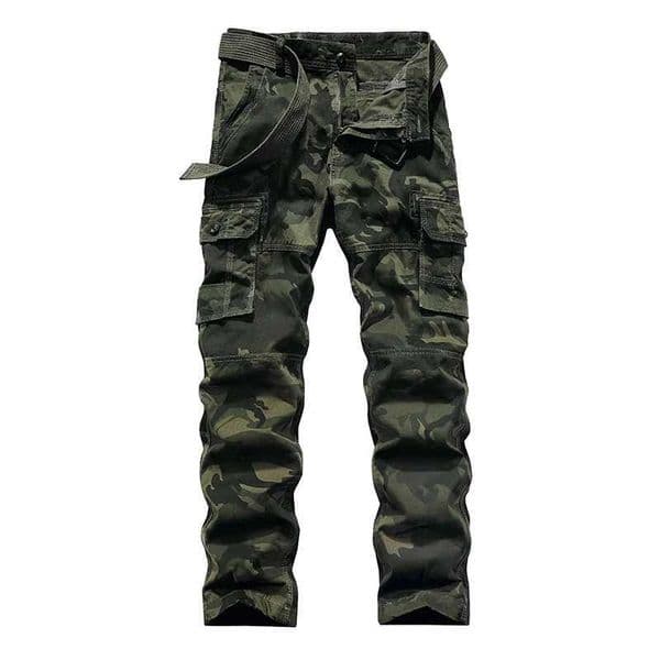 camouflage Mens Cotton Cargo Pants Clothing Autumn Casual Fashion Elastic Waist Quality Pants Male Slim Cargo Pants Men S260506