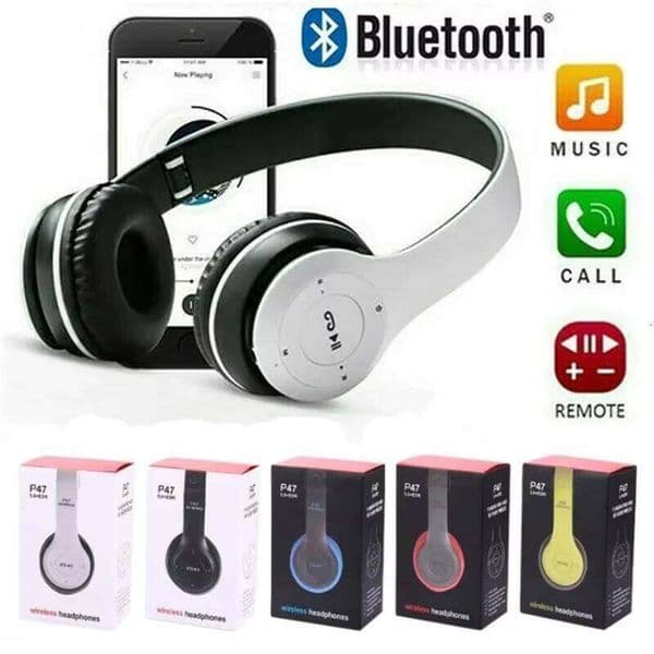 Stereo P47 5.0 BT Headset Folding Series Wireless Outdoor SportsHeadset for iPhone PC Game Accessories 26W0507
