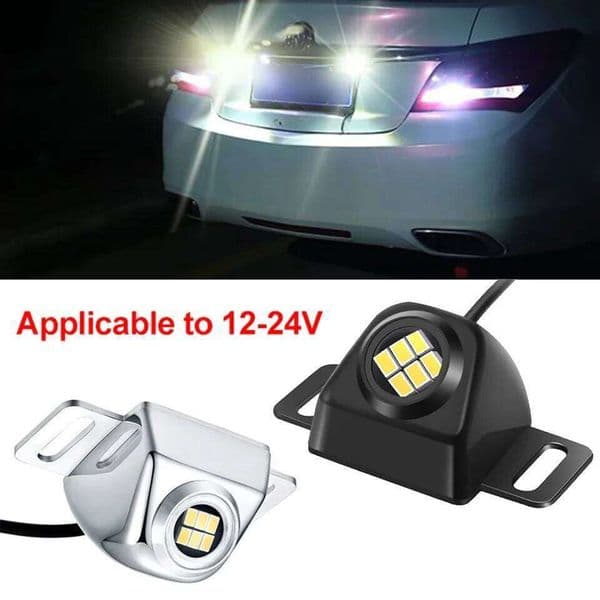 1x Car Reversing Backup Tail 12-24V Auxiliary Reverse Light Led Bulb Waterproof for Truck Parking Warning Lamp
