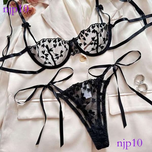 Lace INS Romantic Love Mood Fun Clothes Transparent Underwire Sexy Lingerie For Women
