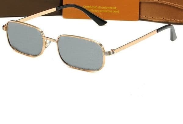 Square OVAL Sunglasses With Web Designer Counters The Same Type Of Double G Sunglasses For Men And Women Sunglasse Big Face Thin Anti-ultraviolet Driving Glasses 2007