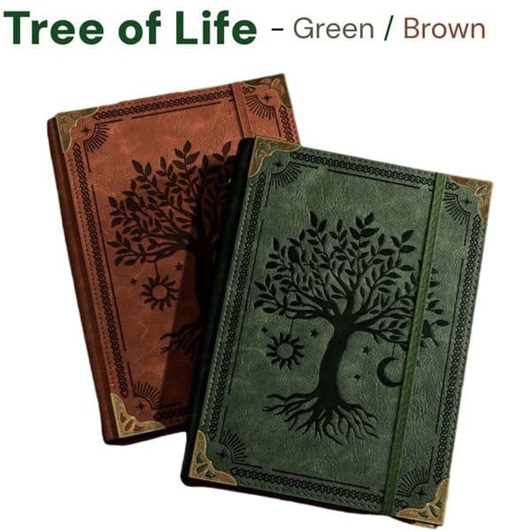 Leather Travelers Notebook Retro Handmade Diary Portable Sketchbook Cowhide Gift Tree of Life Notebook Workbook 260506
