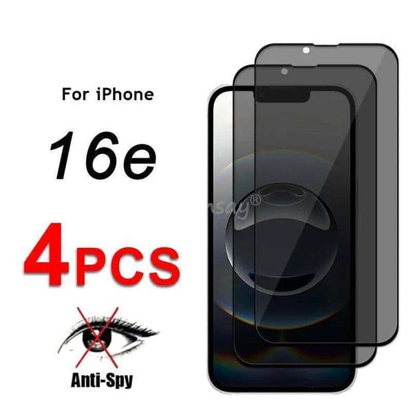 Privacy Anti-Spy Protector Screen Film Tempered Glass For iPhone 16e 16 Pro Max 26L0507