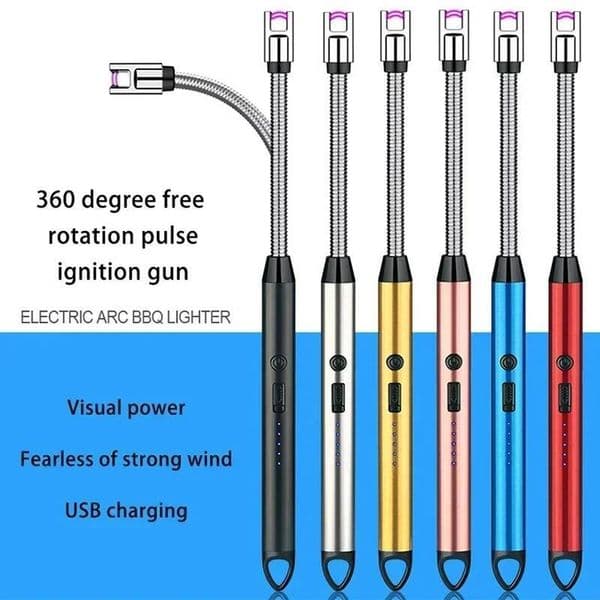 Arc Electric Pulse Lighter Kitchen Fierce Stove Natural Gas Candle Rechargeable Ignition Gun Plasma Smoking Accessorie